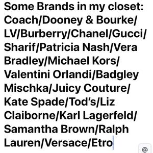 Stylish Designer Brands In my Closet